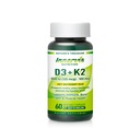 Vitamin D3 5000 IU + K2 MK-7 100mcg – Knochen, Herz- und Immununterstützung, leicht zu schlucken, 60 Kapseln