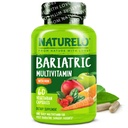 NATURELO Bariatric Multivitamin - Eines Tages mit Eisen - Ergänzung für die Post Magen Bypass Chirurgie Patienten - Natürliche Vollnahrung - 60 Veggie Kapseln