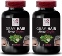 Stinging Nettle Root - Graues Haar Reverse - Haarverjüngung, jugendliche Haare, Haarpigmentierung, Farbverstärken, Revive natürliche Farbe, Haar Erholung, Haar Brilliance 2 Flaschen 120 Kapseln