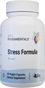 4Life Stress Formel, Nahrungsergänzung, unterstützt Nervensystem und Schlaf mit Zitronenbalsam, Kamille & Valerian Root, 60 Kapseln
