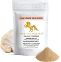 Addictive Wellness Lions Mane Supplement Powder, Premium-Qualität Lions Mane Mushroom Powder Dual-Extrakt Nootropic, Sugar Free, Vegan & Paleo Lion's Mane Mushroom Supplement - 1500 mg (100 Gramm)