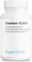 Supersmart - Catalase 500mg pro Tag (12500 CatU) - Natürliches Enzym - Anti-Grau-Haar-Ergänzung | Non-GMO & Glutenfrei - 60 Delayed Release Capsules