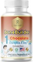 Kinder Bone Builder 1 Chewable ein Tag Halal Vitamine Schokolade Geschmack für Alter 4-12 60 Servieren