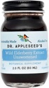 Dr. Appleseed's Wild Elderberry Extract Unsweetened Max Strength 720mg Kinder + Erwachsene Tägliche Immunergänzung Doctor-Formulierte Wissenschaft-Backed Pure Vegan 25 Tage Versorgung – 2 Fl Oz