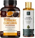 Kurkuma Kapseln und Ayurvedische Kräuter-Haaröl