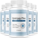 (5 Pack) Quietum Plus - Official Quietum Plus Advanced Supplement Formula, Original Quietum Plus Reviews, All Natural QuietumPlus Advanced Formula for Healthy Ear, 300 Capsules for 5 Months