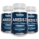 AREDS 2 Wählen Sie Augen Vitamine für Macular Support - Vitamine für Augen mit Zeaxanthin Plus Lutein Macular Supplement - Premium Macular Health Formula - Augenergänzungen - 60 Kapseln - (Pack von 3)