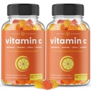 NutraChamps Vitamin C Gummies per Adulti & Bambini, 5-in-1 Supporto di sistema immunitario con Elderberry, Rosehips, Citrus Bioflavonoids & Acerola Cherry, Integratore di Booster di immunità (Pack of 2)