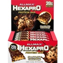 ALLMAX HEXAPRO PROTEIN BAR, Chocolate Chip Cookie Dough - Paket von 12 - High-Protein Energy Snack - 20 g Protein Per Bar - Mit Whey Protein Isolate