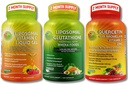 Liposomale Vitamin C 1100mg Flüssiggelkapseln - Zusammenfügen mit - Liposomale Glutathione 500mg Supplement, Master Antioxidant & Detoxifier & Quercetin mit Bromelain Vitamin C und Zink
