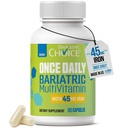 Bariatric Choice Einmal-Daily Bariatric Multivitamin mit 45 mg Eisen | Einfach zu schlucken Kapsel | Vitamin für Bariatric Chirurgie Patienten | 90 Zähler (3-Monat-Versorgung)
