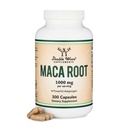 Maca Root Capsules für Frauen und Männer, 300 Count (1.000mg Schwarz, Rot, Gelbes Maca Pulver pro Servierung) in Peru (für Energie, Leistung, Motivation) von Double Wood