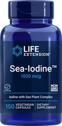 Life Extension Sea-Iodine Capsules, 1000 mcg, 150 Veg Caps, Natural Iodine Supplement von Kelp und Bladderwack