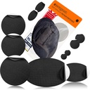 aZengear Riparazione Patches - Impermeabile, Autoadesivo, Tear-Cold-Heat-Resistant Poliestere Tessuto per fissare Down Jacket, Puffer, Snowsuit, Shoe, Tenda, PVC, Abbigliamento, tappezzeria (nero)