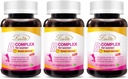 Lovita High Potent Vitamin B Complex für Frauen, Timed Release, Alle B Vitamine mit Eisen, Vitamin C, Cranberry, Pine Bark, Grüner Tee für Energie, 30 vegetarische Tabletten (Pack von 3)