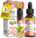 GuruNanda Liquid Ashwagandha mit Bacopa (1 Fl Oz) - Natürliche Nahrungsergänzungsmittel- Flüssigextrakt Tropfen - für Männer & Frauen- Vegan & Alkoholfrei - Aids in Immun-, Fokus- & Entspannungsunterstützung