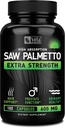 Vela Saw Palmetto Extra Strength High Absorption Ergänzung Kapseln - No Bad Smell - 1 Kapsel x Tag - 600 mg