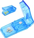 Pille Cutter Splitter für kleine und winzige Pillen Beste Pille Cutter Splitter 1/4 Vitamine Pille Splitter Schneiden mit Schild Medizin Tablet Cutter Doubles als Pill Organizer