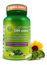 Optimale DIM 200mg Ergänzung für Frauen und Männer - Hergestellt mit Bio- Ganze Lebensmittel - Estrogen & Hormon Balance Unterstützung Diindolylmethan Complex - maximale Absorption Verzögerung Kapseln - 60 Zähler