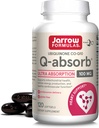 Jarrow Formulas Q-Absorb Ubiquinone Co-Q10 100 mg, Nahrungsergänzungsmittel, Antioxidans Unterstützung für Mitochondriale Gesundheit, Zelluläre Energieproduktion und Herz-Kreislauf-Gesundheit, 120 Softgel, 120 Tage Versorgung
