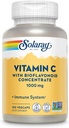 SOLARAY Vitamin C 1000mg mit Bioflavonoiden Konzentrat - Vitamin C Kapseln mit Rose HIPS und Acerola Kirsche - Antioxidans, Herzgesundheit und Immununterstützungsergänzung, Vegan, Non-GMO, 100 Portionen