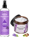 Topical Magnesium Lotion&Spray für Leg Cramps und Schlaf,Nighttime Magnesium Cream for Pain,Muscle Relaxation,Calm,Deep Hydration for Body & Skin Care - Natürlich und sicher für Kinder