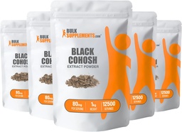 BulkSupplements.com Black Cohosh Extract Powder - Black Cohosh für Menopause Support - Black Cohosh Root Extract - Melanin Supplement - Black Cohosh Herb Supplement (5 Kilogramm - 11 Liter)