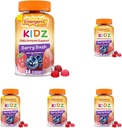 Emergen-C Kidz Tägliche Immununterstützung Nahrungsergänzungsmittel, fetthaltige Gummi mit Vitamin C und B Vitamine für Immununterstützung, Berry Bash - 44 Count (Pack mit 5)