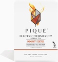 PIQUE Electric Turmeric 2 - Unterstützt gesunde Immunität, Die natürliche Entzündungsreaktion, natürliche Detox Pathways und Radiant Haut - 28ct Single Serve Sticks (Pack von 1)