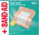 Band-Aid Brand Skin-Flex Adhesive Flexible Wund Covers für Erste Hilfe Wound Pflege von Minor Cuts, Scrapes & Burns, mit einem komfortablen Gefühl, Bewegen wie eine zweite Haut, Steril, groß, 6 ct