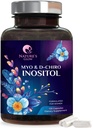 Myo-Inositol & D-Chiro Inositol 1025mg - 40:1 Ideale Ratio für Ovarian-Support, Vegan Myo & D Chiro-Supplement für Frauen natürliche Balance und Hormon-Support, Vitamin B8, Non-GMO - 120 Kapseln