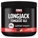 Force Factor Longjack Tongkat Ali Gummies, Tongkat Ali für Männer zu unterstützen männliche Vitalität und Laufwerk, 400mg Tongkat Ali mit BioPerine, gemischte Berry Lemonade, 90 Gummies