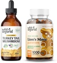 Wild & Organic Türkei Tail Tinkture 4 fl oz & Lion's Mane Gummis