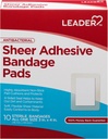 LEADER Sheer Adhesive Bandage Pads, Packungen vonBlends mit Haut, Highly Absorbent Non-Stick Pad, für Erste Hilfe und Wound Care Protection, im Vergleich zu Band-Aid, All one Size 3/4" x 4", 100 ct.