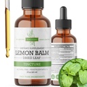 Lemon Balm Tincture – Alkoholfrei | Melissa Officinalis Flüssiger Extrakt | Natürliche Beruhigung und Schlafunterstützung | Kräuter Stress Relief – 2 oz