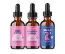 JoySpring Zink mit Vitamin C Ergänzungen für Kinder, Immun Boost für ein unterstütztes Immunsystem und Melatonin Tropfen für Kinder Schlafunterstützung