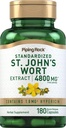 Piping Rock St. John's Wort Kapseln | 4800 mg | 180 Pillen | Extrakt Ergänzung für Frauen und Männer | Non-GMO, Gluten kostenlos