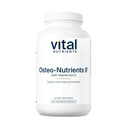 Vital Nährstoffe Osteo-Nutrients II | Vitamin K2 + D3, Calcium, Boron und Magnesium für Knochenstärke* | Gesunde Herzunterstützung | Vegetarische Ergänzung | Gluten, Dairy, Soy Free | 240 Kapseln
