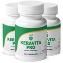 Keravita Pro - Natürliche Ergänzung mit Vitaminen C, Vitamin E, Grüner Tee, Kurkuma & Pilz für Haar & Nail | Non-GMO, Stimulant-Free | Made in USA, GMP-zertifiziert | 60 Kapseln - 3 Monate Versorgung