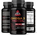 Triple Strength Omega 3 Fish Oil - Burpless Fish Oil Supplement w/EPA & DHA Fettsäuren von Single-Source Wild Alaska Pollock - 1200 mg, 120 ct