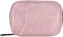 Pink Glitter Shimmer Pille Organizer Case 7 Tage Reise Pille Box mit Reißverschluss Tragbare Wöchentliche Vitamin Medizin Ergänzung Halter Tasche
