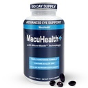 Macuhealth Plus+ Eye Vitamins Supplement für Erwachsene - 90 Tage Versorgung mit Lutein, Zeaxanthin und Meso-Zeaxanthin - Unflavored, Vitamin für Augen