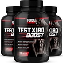 Kraftfaktor-Test X180 Boost, Testosteron-Booster und Energie-Ergänzung für Männer, Boost Energy, erhöhen Stamina und erhöhen Vitalität, mit D-Aspartic Säure und Fenugreek, 120 Zähler (Pack von 3)
