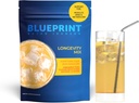 Blueprint Bryan Johnson Longevity Mix - Muscle Builder & Recovery Supplement - Fördert Fokus und Balanced Mood - Magnesium, Kreatin, L-Theanin, Glutathione & Vitamin C- 30 Servierungen, Ananas Yuzu