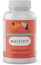 Multivitamin für Hunde Advanced Daily Supplements zur Verbesserung der Hundegesundheit Multivitamine, Nährstoffe, Kalzium, Verdauungsenzyme und Antioxidantien 180 Huhn Leber Geschmack Kautabletten