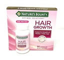 Nature's Bounty Hair Growth Supplement, 1 pro Tag, Klinisch gezeigt, um Thicker, Fuller Hair, mit Biotin, Silikon & Arginin, 90 Kapseln zu unterstützen