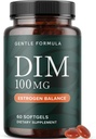 DIM-Ergänzung 100 mg | Estrogen Balance für Frauen und Männer | Diindolylmethan für Hormon Balance, Hormonelle Akne, Menopause & Antioxidante Unterstützung | mit MCT Öl & Vitamin E | Gentle Softgels | 60 Ct.