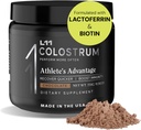 Kolostrum-Ergänzung von L11 mit Lactoferrin Biotin Zink & Vitamin D | Bovine Kolostrum Pulver für Spitzensportler Gesundheit, Gut Gesundheit, Muskel & Immununterstützung | 1500mg Kolostrum - Schokolade, 30 Servierungen