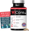 ViCore Premium Men’s Herbal Supplement – Tongkat Ali (Longjack), Maca Root, Panax Ginseng, Zinc & L-Arginine – Unterstützt Energie, Stamina, Immune Health & Men’s Wellness – 60 Kapseln