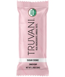 Truvani Plant Based Snack Bars | Sugar Cookie 1 Pack | 6g Protein | USDA Organic and Vegan | Die einzige Bar | Dairy, Soy und Gluten Free | Individuell Wrapped